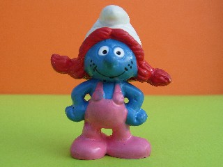 smurf with red hair